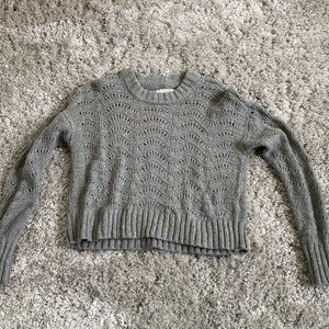 American eagle sweater, size xs, color gray, knitted not itchy